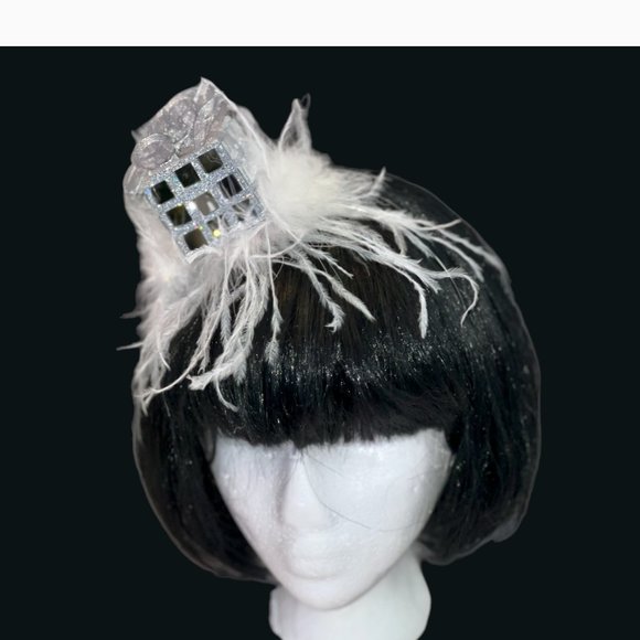 Christmas Headband, Mirror Present Headband, party Fascinator/Hat, birthday gift - Picture 16 of 16